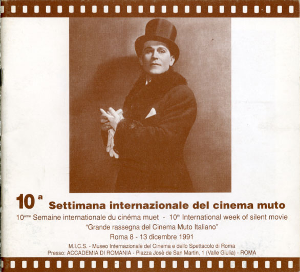 10a Settimana Internazionale del Cinema Muto 1991